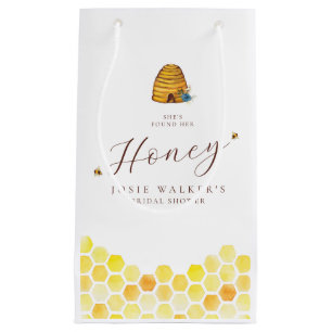 Fête des mariées d'abeille de miel petit sac cadea
