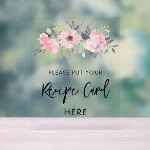 Fête des mariées d'aquarelle rose Floral Recette