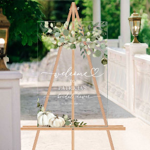 Fête des mariées d'automne verdoyante Bienvenue