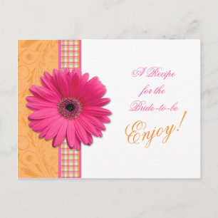 Fête des mariées de la carte de recette Rose Daisy