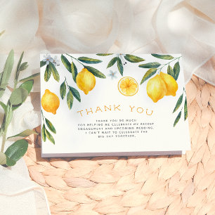 Fête des mariées de Merci de citron à la main