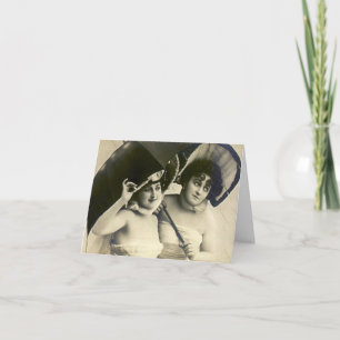 Fête des mariées de style vintage Merci Cartes Not