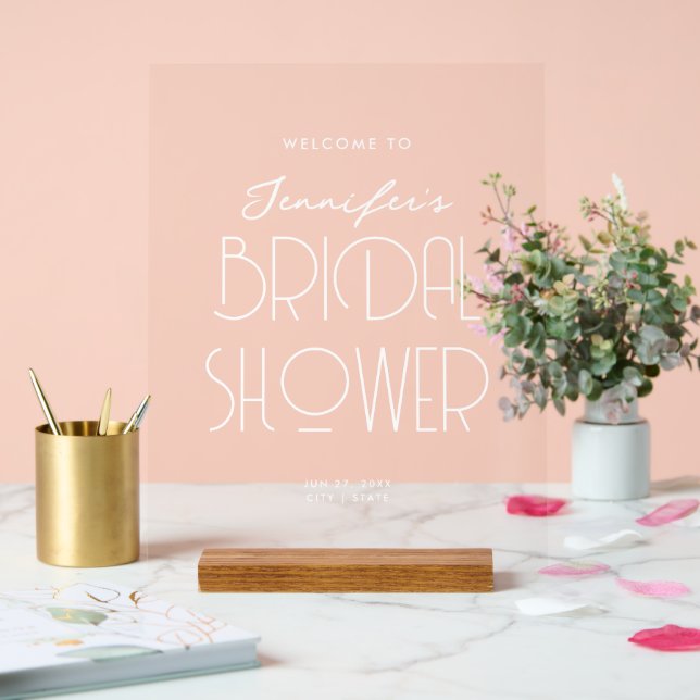 Fête des mariées de typographie moderne Bienvenue  (Mariage)