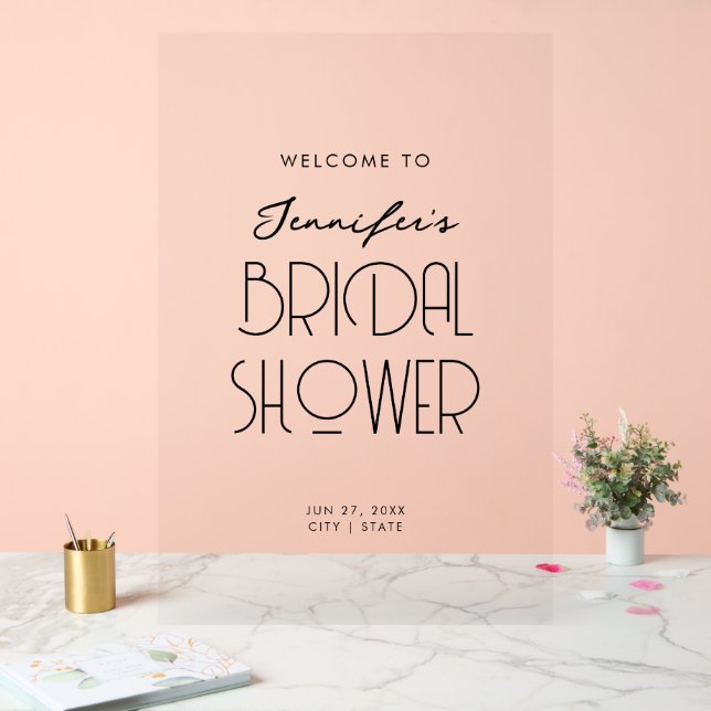 Fête des mariées de typographie moderne Bienvenue  (Mariage)