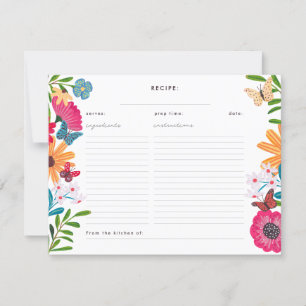 Fête des mariées fleur sauvage Recette de la carte