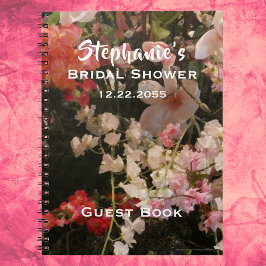 Fête des mariées Florale livre d'hôtes, beaucoup d
