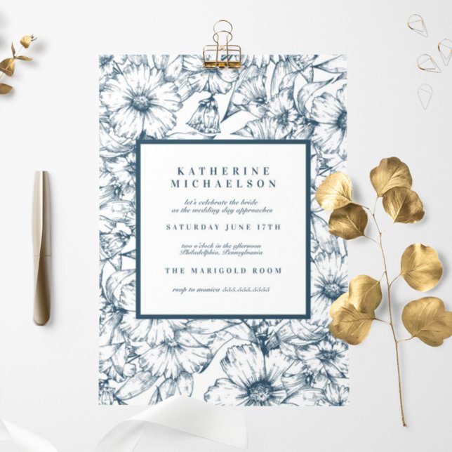 FÊTE DES MARIÉES | Invitation Tulipes Roses Rouffl (Créateur téléchargé)
