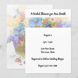 Fête des mariées, Jardin, Fleur, Invitation