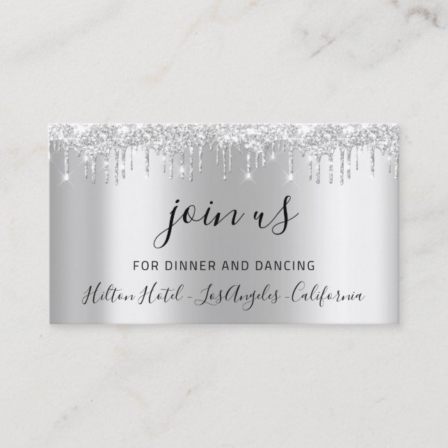 Fête des mariées Mariage de la carte de réception (Devant)