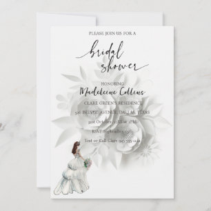 Fête des mariées Mariage robe florale Invitation
