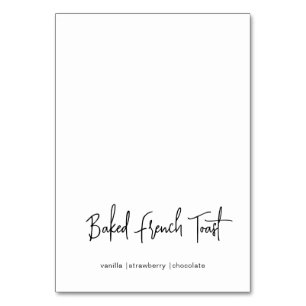 Fête des mariées Moderne Minimaliste Cartes Buffet