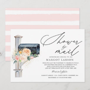 Fête des mariées Par Mail Invitation Blush Pink Go