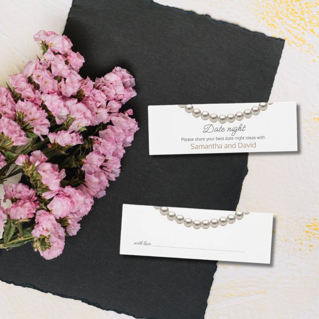 Fête des mariées Pearl Date nuit Carte Jar (Créateur téléchargé)