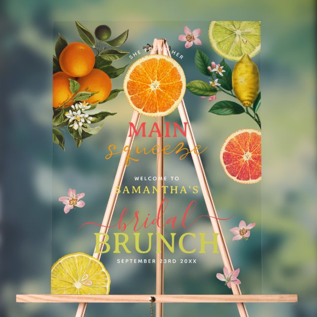 Fête des mariées principale de taille rose Citrus  (Neutre)