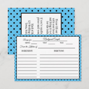 Fête des mariées Recette Carte Polka Dot Blue