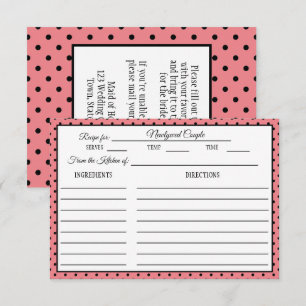 Fête des mariées Recette Carte Polka Point Rose