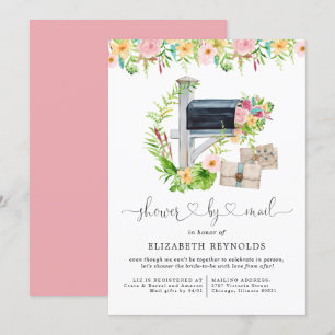 Fête des mariées virtuelle florale par invitation 