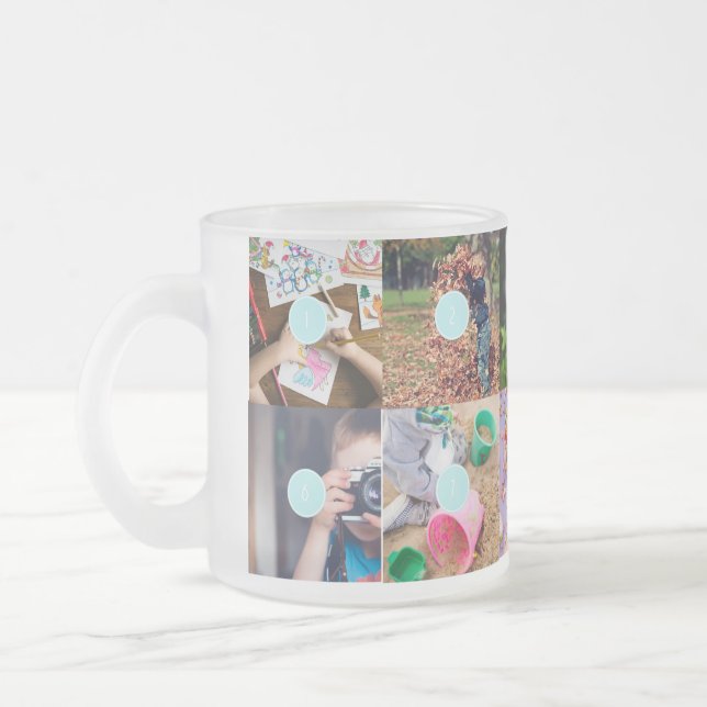 Fête des mères 10 Photos Collage Mug (Gauche)
