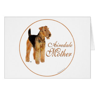 Fête des mères d'Airedale Terrier