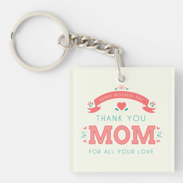 Fête des mères du Merci simple | PORTE - CLÉ (Devant)