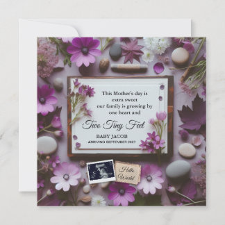 Fête des mères Faire-part de grossesse pour grand-