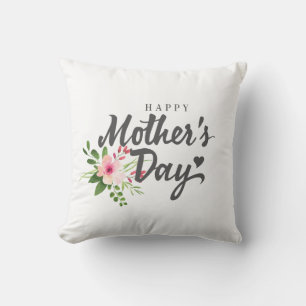 Fête des mères florales joyeuses Oreiller