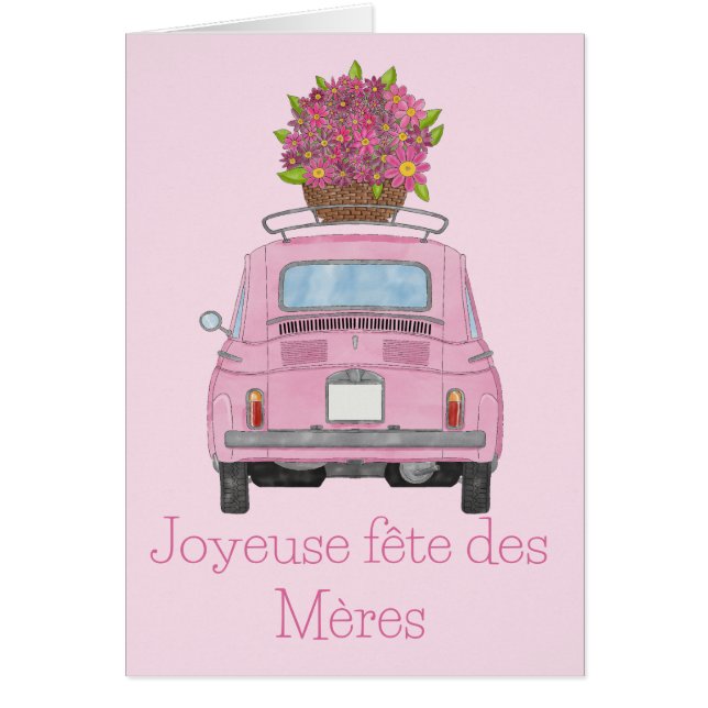 Fête des mères françaises Fiat 500 (Devant)