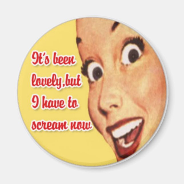 Fête des Mères Joyeux ménagère Drôle Retro Magnet (Devant)