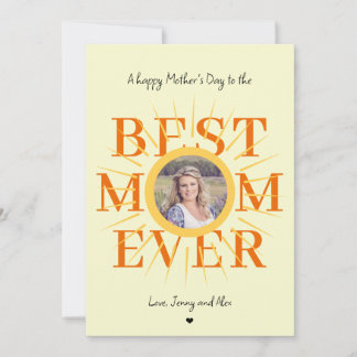 Fête des mères photo meilleure maman jamais carte 