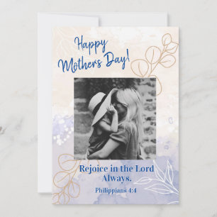 Fête des Mères Photo Rejoice Bible Carte Apparteme