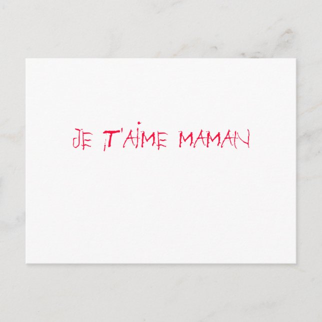 Fête des mères postkarte (Vorderseite)