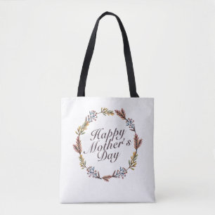 Fête des Mères simple et heureuse Sac fourre-tout 