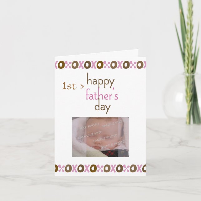 Fête des pères 1er Carte photo (Devant)