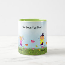 Fête des pères 2 Stick Girls Mug