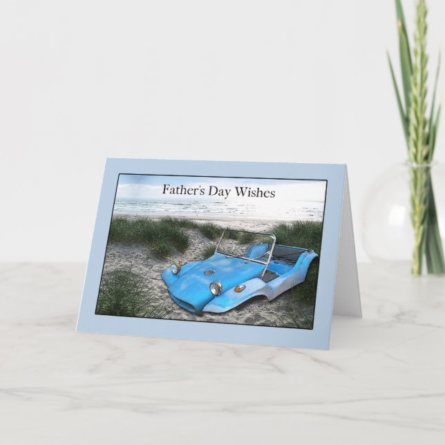 Fête des pères avec carte de buggy pour dunes (Devant)