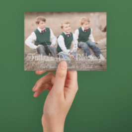 Fête des pères Bénédiction Carte de vacances