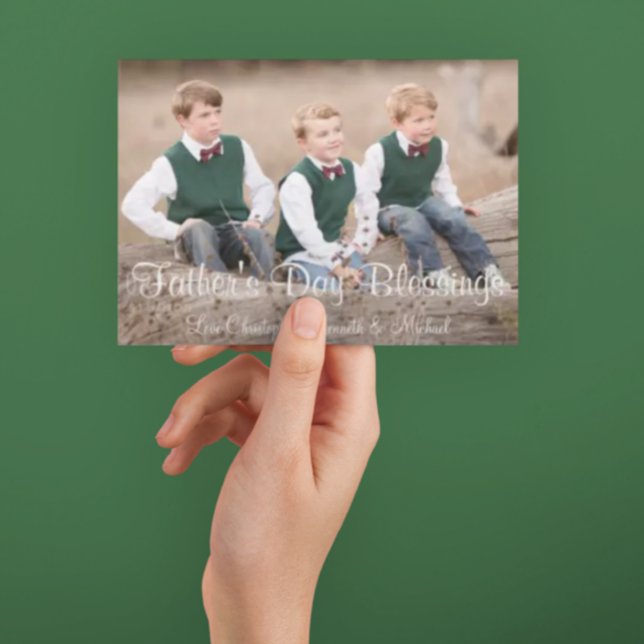 Fête des pères Bénédiction Carte de vacances (Créateur téléchargé)