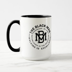 Fête des pères Black Papa Power Devis Cadeau Mug