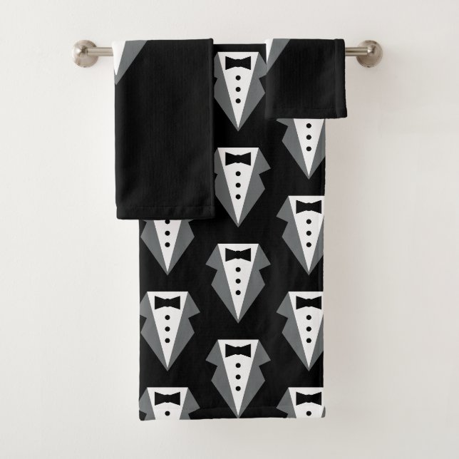 Fête des pères de Cravate noire Tuxedo (En situation)