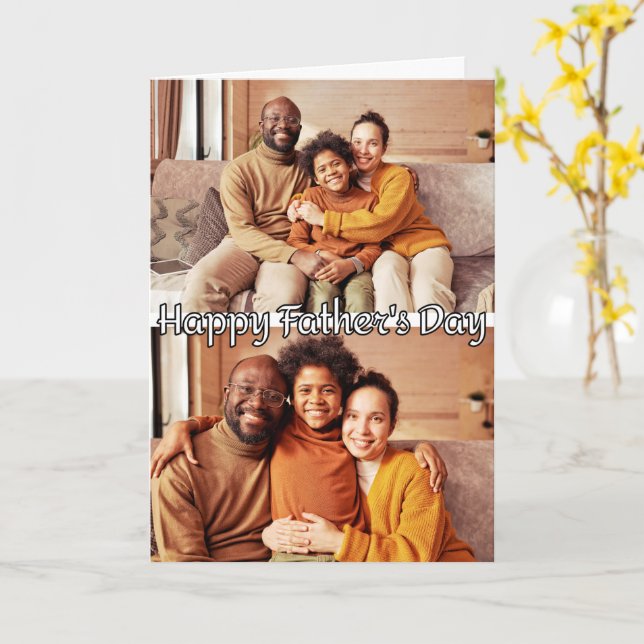 fête des pères de Modèle de famille personnalisée  (Fleur jaune)