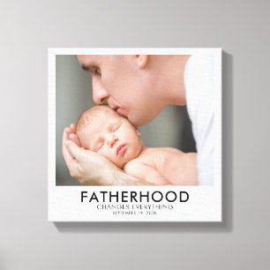 Fête des pères de paternité toile étirée