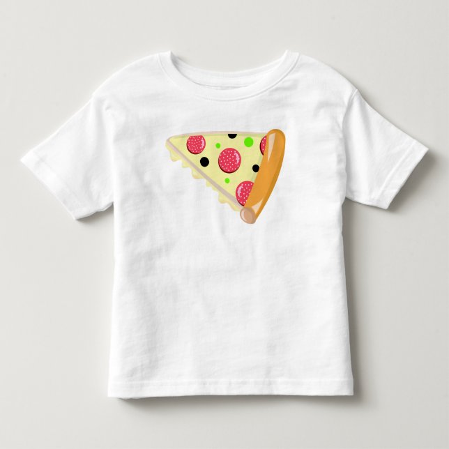 Fête des pères en tranche de pizza Toddler T-shirt (Devant)