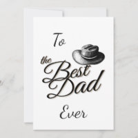 Fête des pères fedora casquette avec Carte de reme