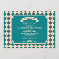 Fête des pères Jacquard Invitation