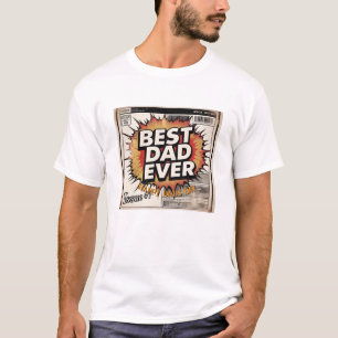 Fête des pères Meilleur Papa T-shirt jamais Cust