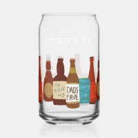 Fête des pères papa des bouteilles de bière illust