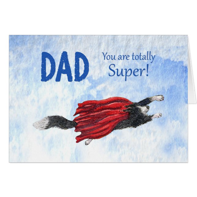 Fête des pères, papa, totalement superbe, chien de (Devant horizontal)