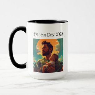 Fête des pères personnalisée Mug café 2023
