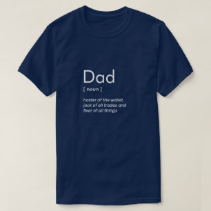 Fête des pères personnalisée T-shirt bleu