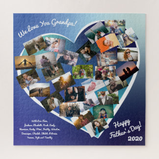 Fête des pères Photo grand-père Cadeau Puzzle pers
